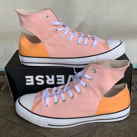 CONVERSE CTAS TWISTED UPPER HI STORM PINK/FUEL ORM - Picture 2 of 12